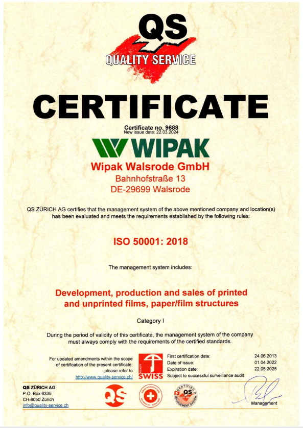 ISO 50001 Walsrode 2025
