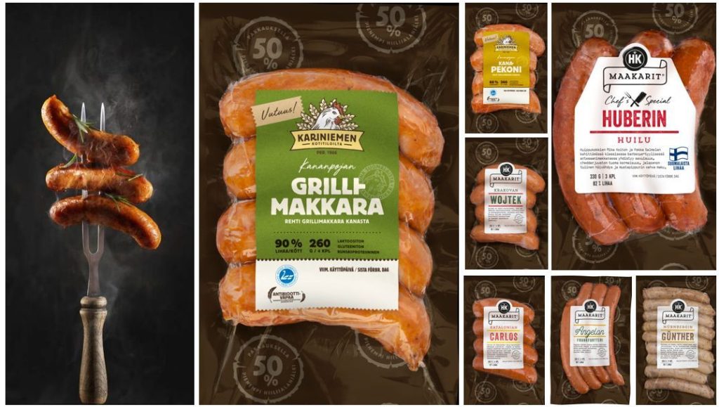 Wipakin puupohjaista Woodly®-materiaalia sisältävä muovikalvo käyttöön HK® Maakarit- ja Kariniemen® -grillimakkaroiden pakkauksissa