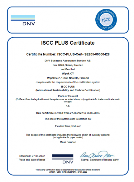 ISCC Plus – Nastola