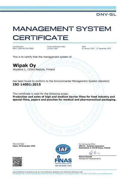 ISO 14001 – Nastola